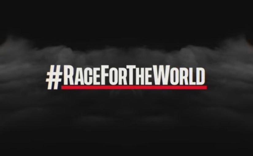 Charles et les pilotes lancent le Race For The World !